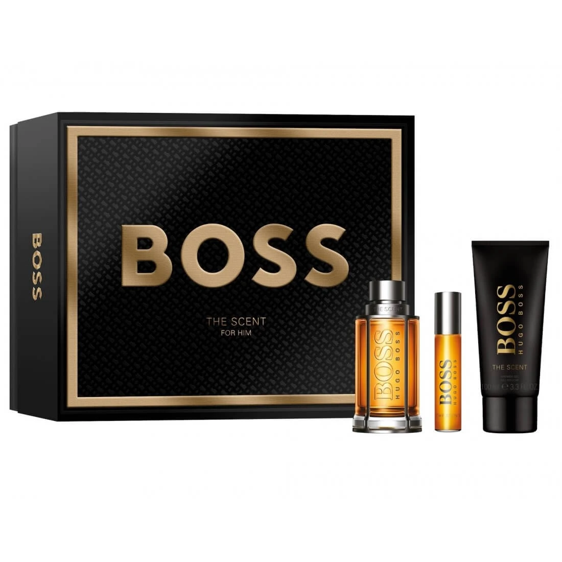 Hugo Boss Boss The Scent For Man Set Eau de Toilette, 100 ml + Eau de Toilette, 10 ml + Douchegel, 100 ml