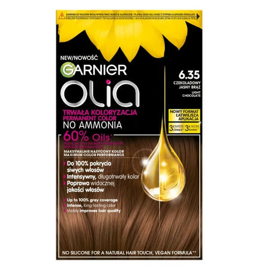 Garnier Olia Haarfarbe 6.35 Schokolade Hellbraun