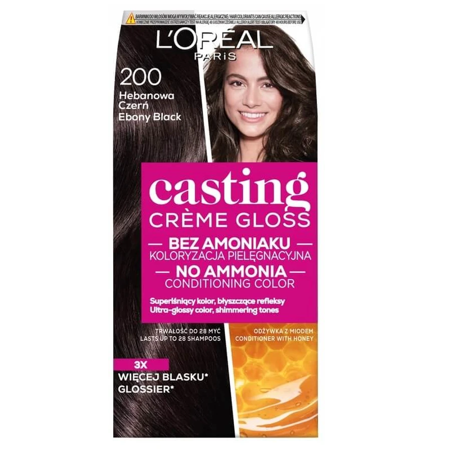 L oreal Casting Farbe 200 Ebenholz Schwarz