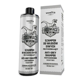 Venita Men Shampoo for Grey Hair Darkening Medium Tones, 200ml