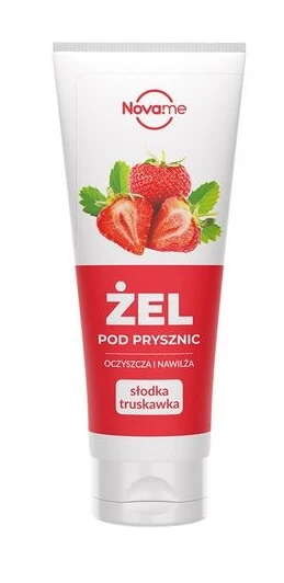 Novame, Douchegel, zoete aardbei, 250 ml