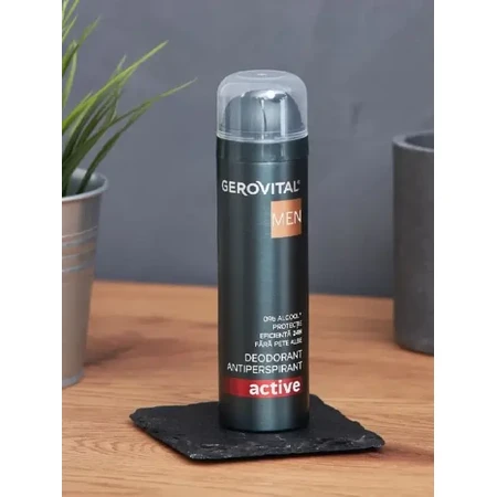 Déodorant anti-transpirant actif, 150 ml, Gerovital Men