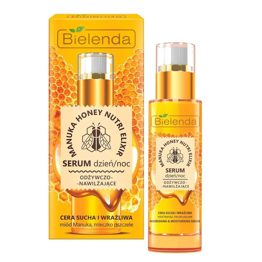 Bielenda Manuka Honing Nutri Elixir Voedend en Hydraterend Gezichtsserum, 30 ml