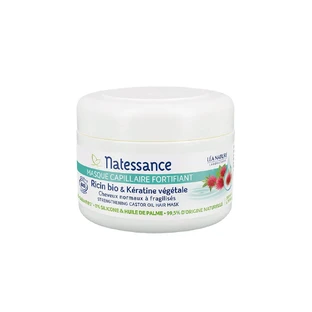 Natessance Stärkende Haarmaske - Bio-Rizinus und pflanzliches Keratin 200 ml