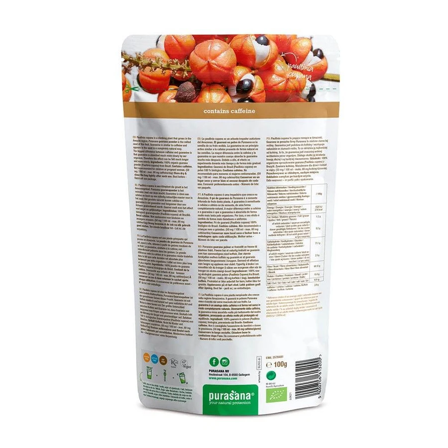 Purasana Bio-Guaranapulver 100g