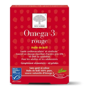 Nuevo Nordic Omega 3 rojo 60 cápsulas