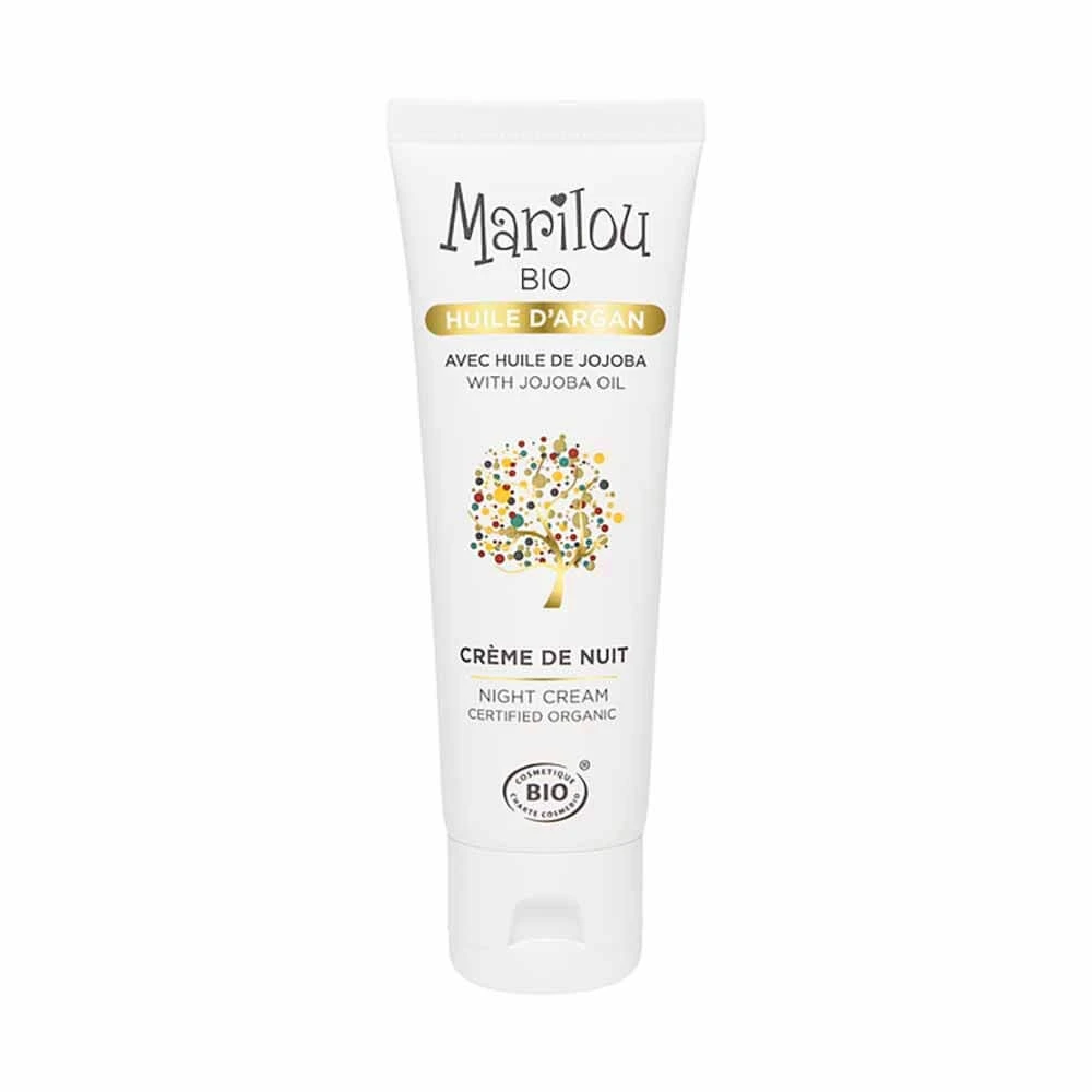 Marilou Bio Arganolie Nachtcrème Normale tot Droge Huid 50ml