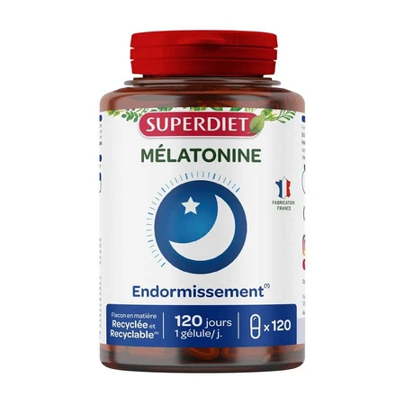 Superdiet Melatonin 120 Kapseln 120 Gélules