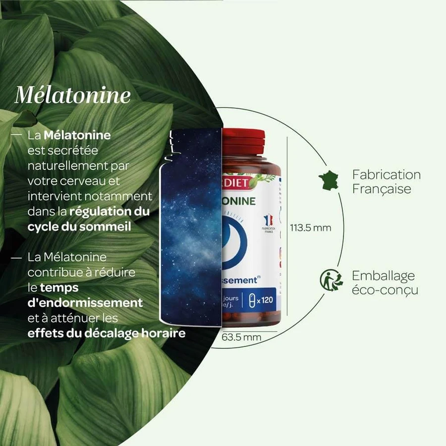 Superdiet Melatonin 120 Kapseln 120 Gélules