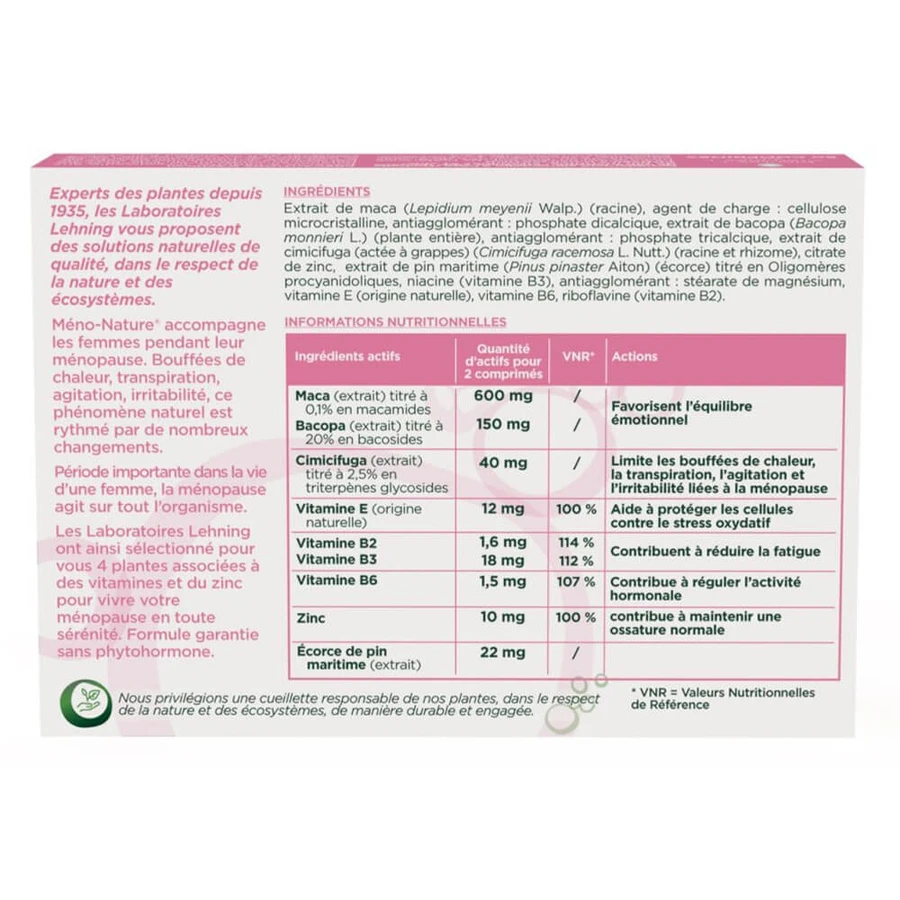 Lehning Méno-Nature® Menopause 60 Tablets