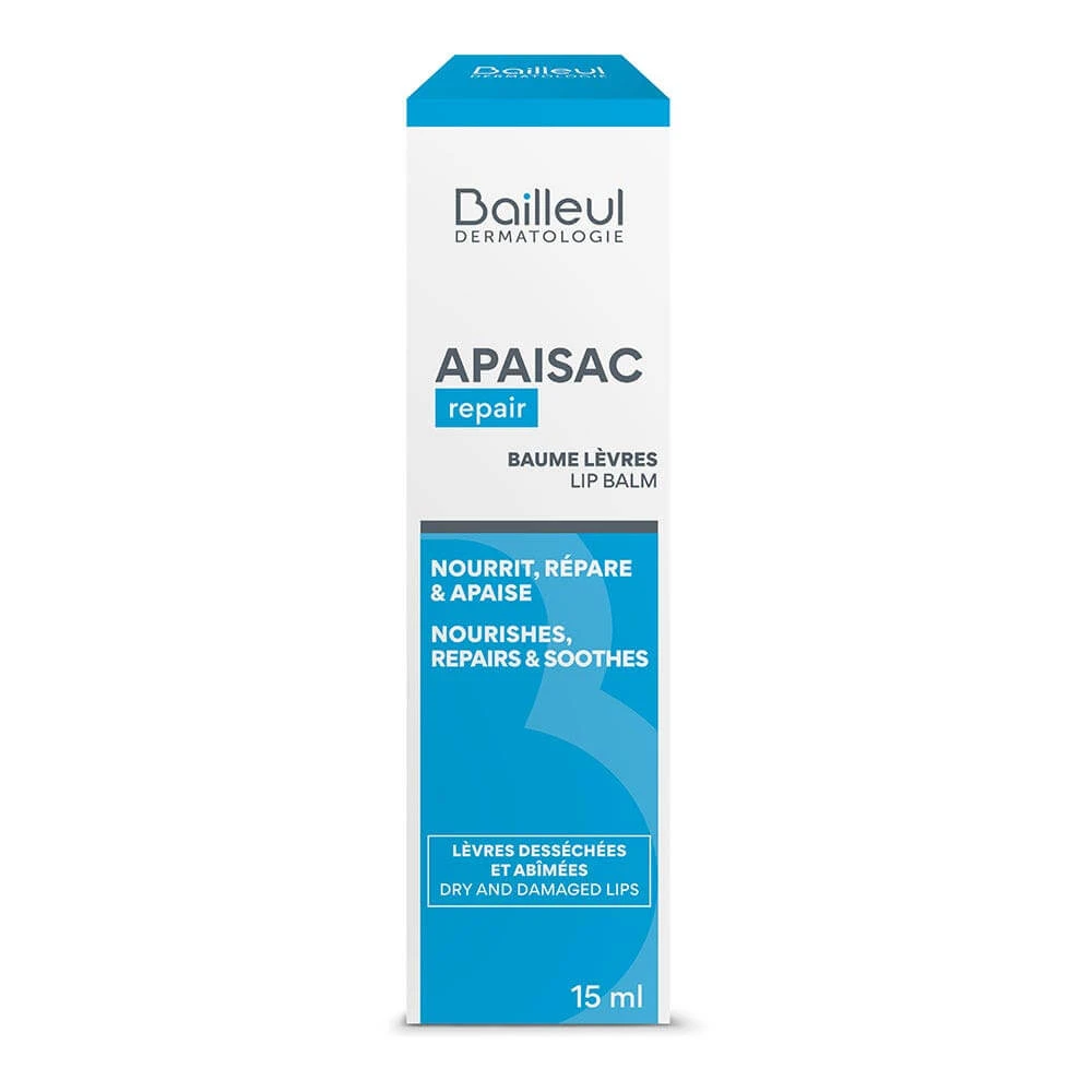 Bailleul Apaisac Lippenbalsem Gevoelige, droge en kwetsbare huid 15ml