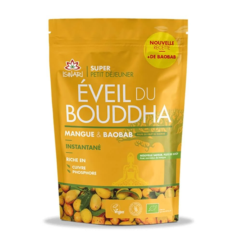 Iswari Eveil du Bouddha Bio Mango Baobab Super Ontbijt 360g