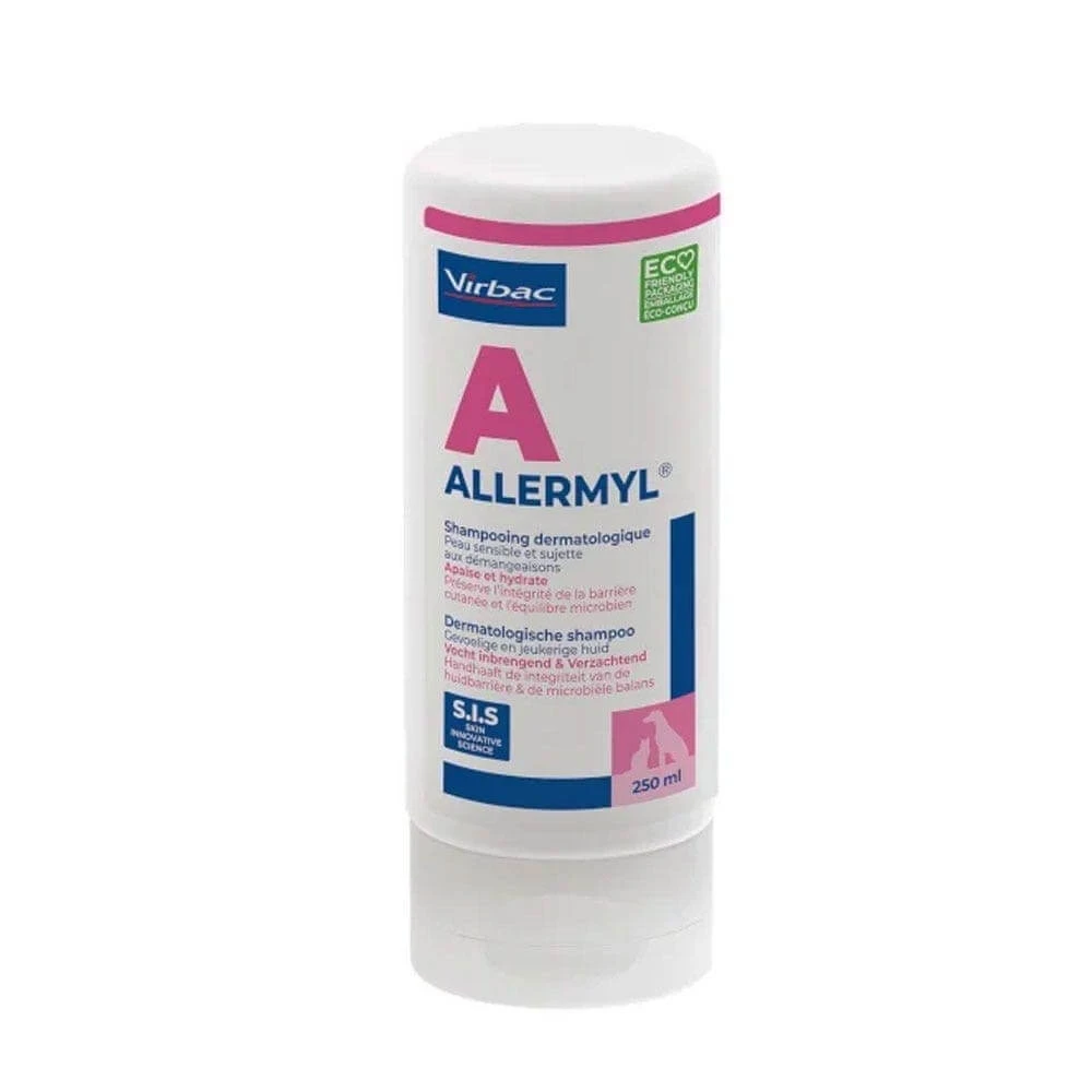 Virbac Allermyl Dermatologische Shampoo voor hond en kat Geïrriteerde en gevoelige huid 250 ml