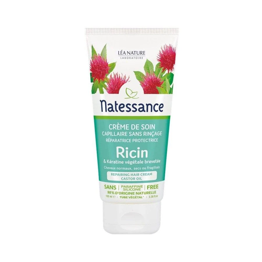 Natessance Hair Care Cream Castor Oil No Rinse - 100ml