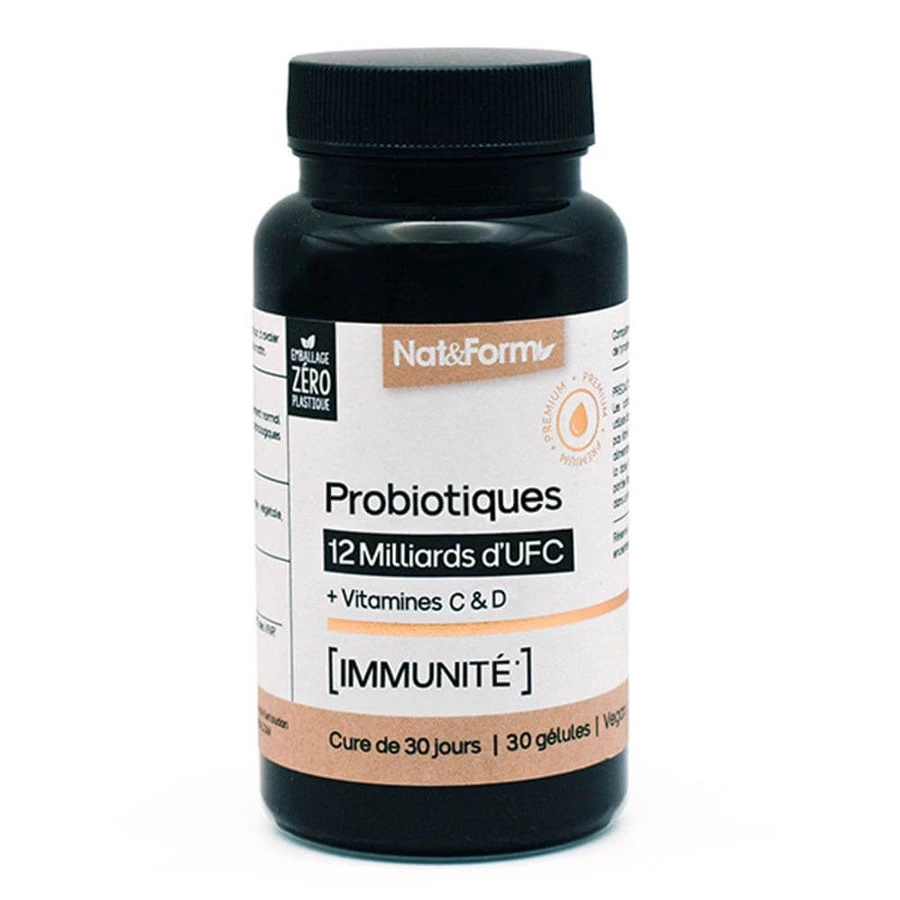 Nat&Form Probiotica 12 miljard CFU immuunafweer 30 capsules