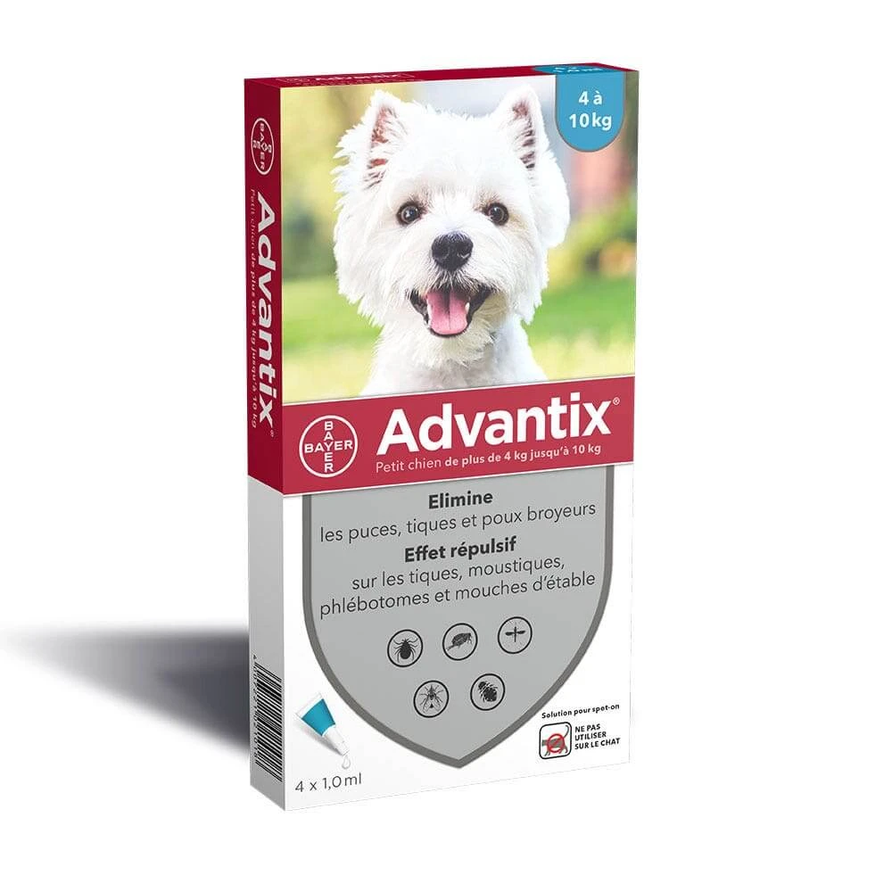 Advantix Pipet kleine honden 4 tot 10kg X4