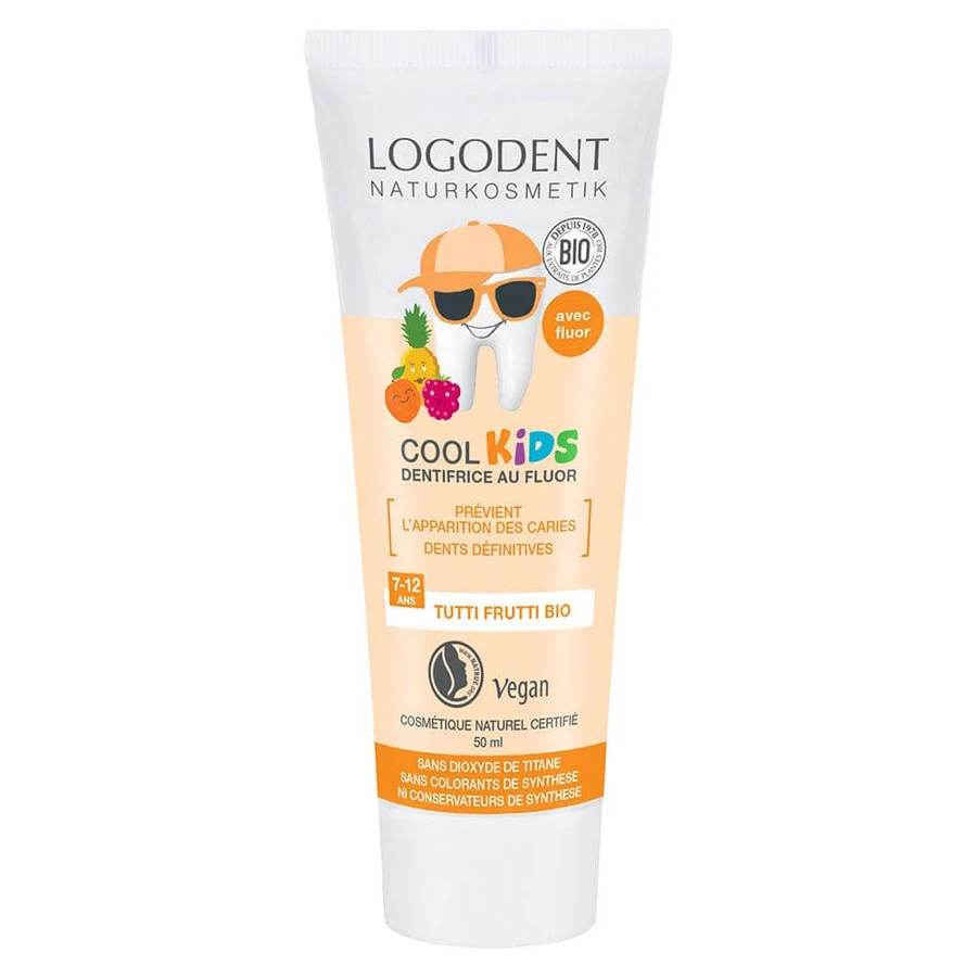 Logona Cool Kids Tutti Frutti Fluoride Toothpaste Gel 50ml
