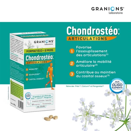 Granions Triple Action Formula Gewrichtsbescherming 180 Chondrosteale Tabletten