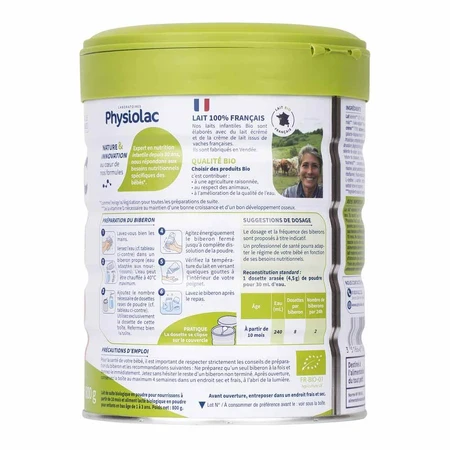 Physiolac Milk Powder Croissance 3 Organic