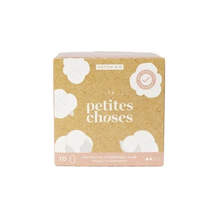 Les Petites Choses Katoenen wattenschijfjes voor overdag doosje van 10