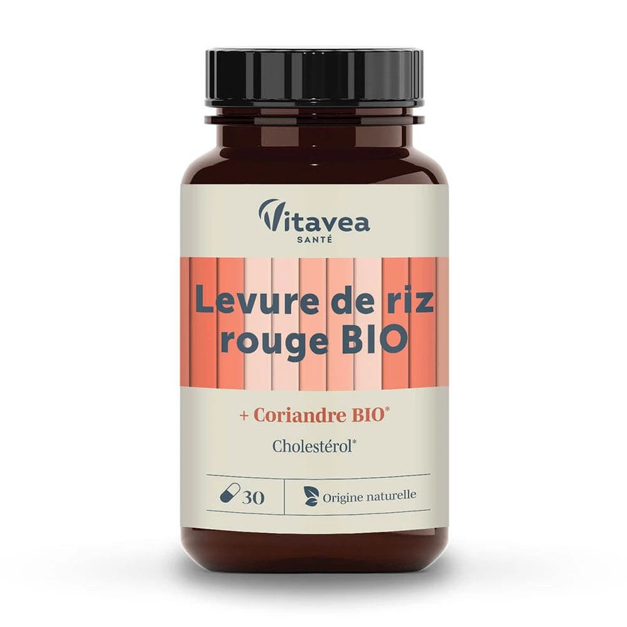 Vitavea Santé Nutri'sentiels Czerwony ryż drożdżowy i kolendra organiczny cholesterol 30 kapsułek: ceny i cechy
