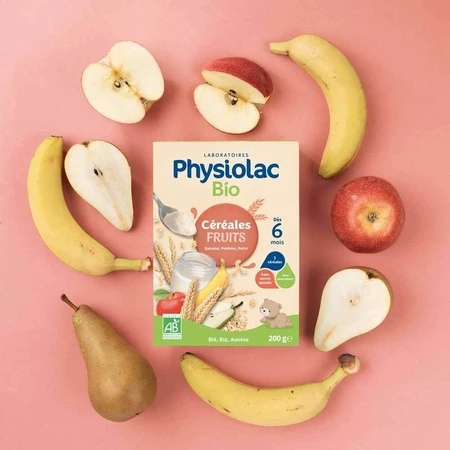 Physiolac Fruchtgetreide Banane Apfel Birne 6 Monate Bio 200g