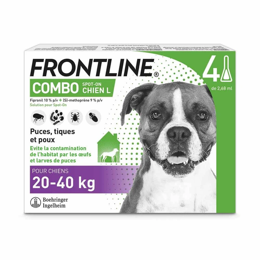 Frontline Combo Spot-on Hund L 20-40 kg 4 Pipetten 2,68 ml