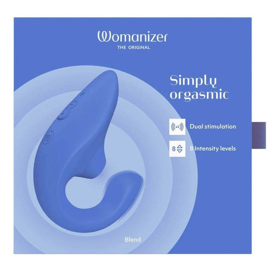 Womanizer Pulsed and Blended Air Stimulator Point-G Blue