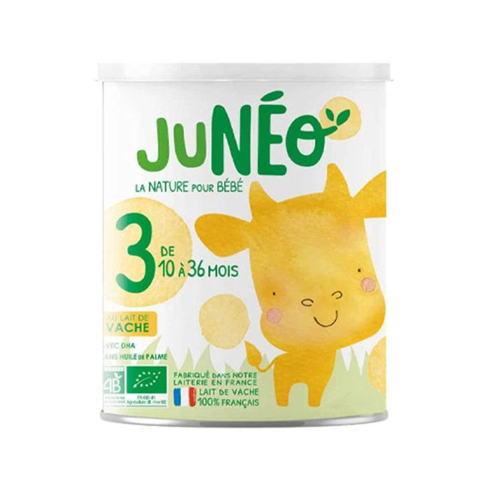 Juneo Opvolgmelk 3 biologische koemelk van 10 tot 36 maanden 800g