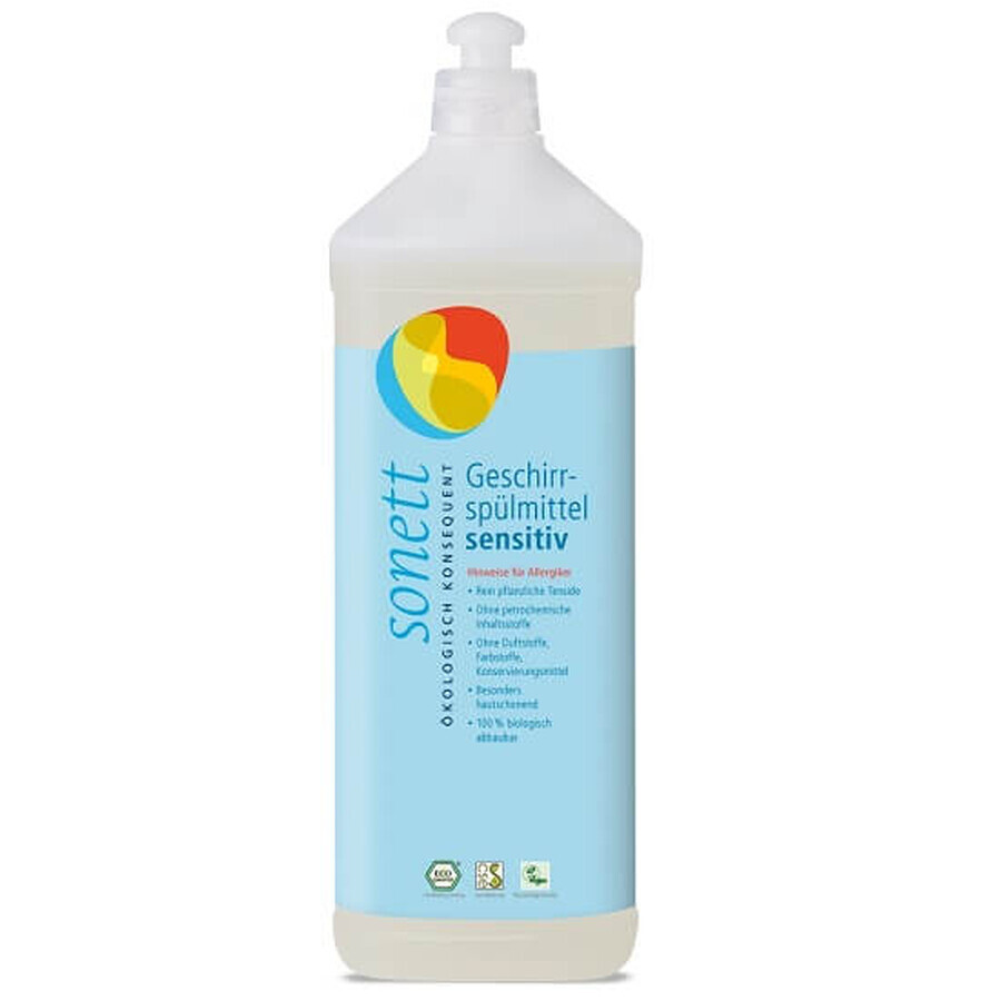 Détergent vaisselle écologique Sensitiv, 1 L, Sonett