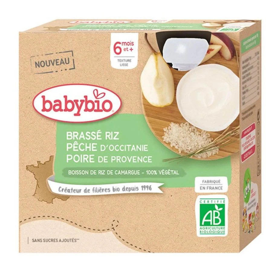 Babybio Purea Bio De la 6 luni 4x85g
