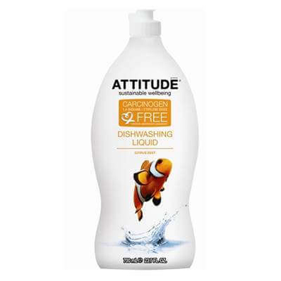 Vloeibaar afwasmiddel met citrusschil, 700 ml, Attitude