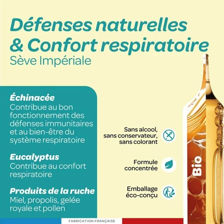 Superdiet Seve Imperiale Biologico 20 Immunité et Respiration 20 Ampullen