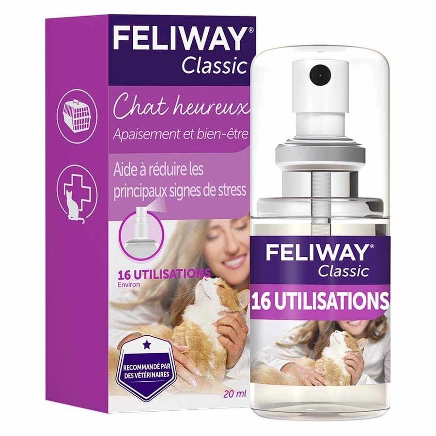Feliway Classic Stress Spray voor Katten Chat 20ml