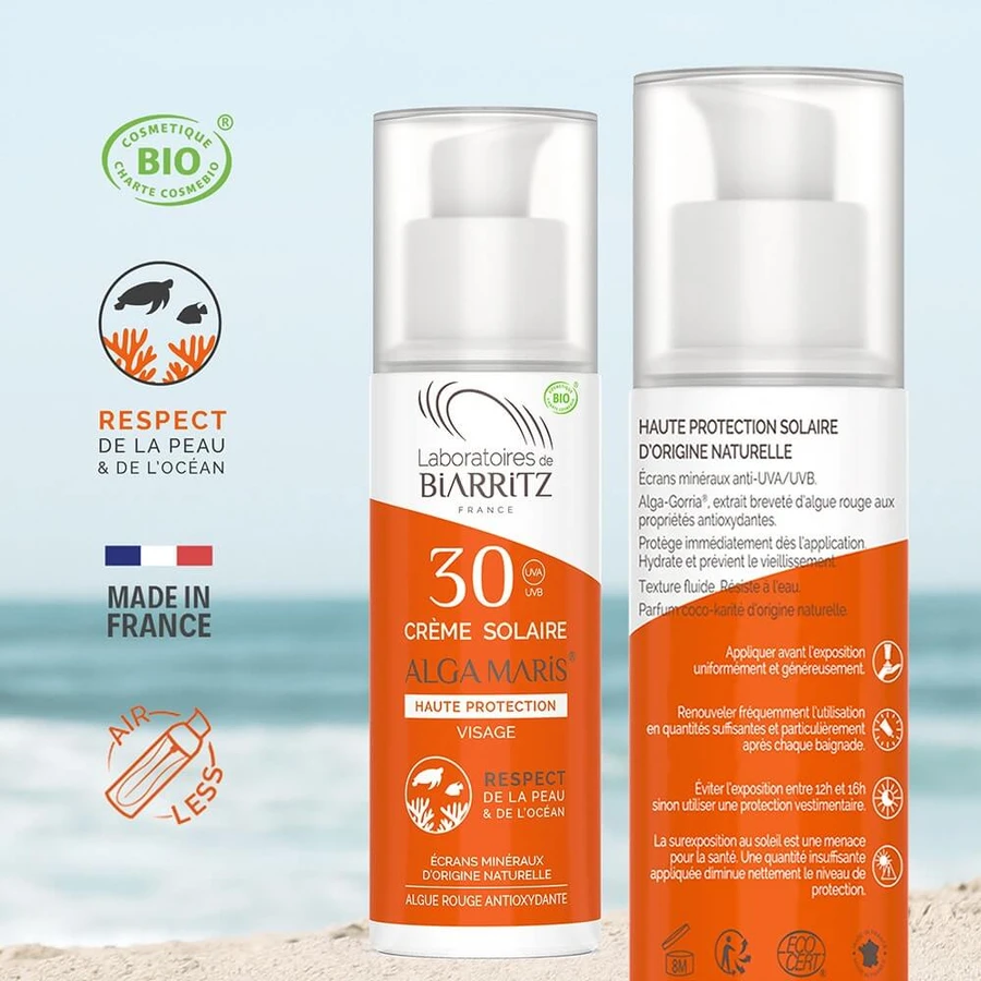 Laboratoires De Biarritz Sun Productos Protección Solar Rostro SPF30 Bio 50ml