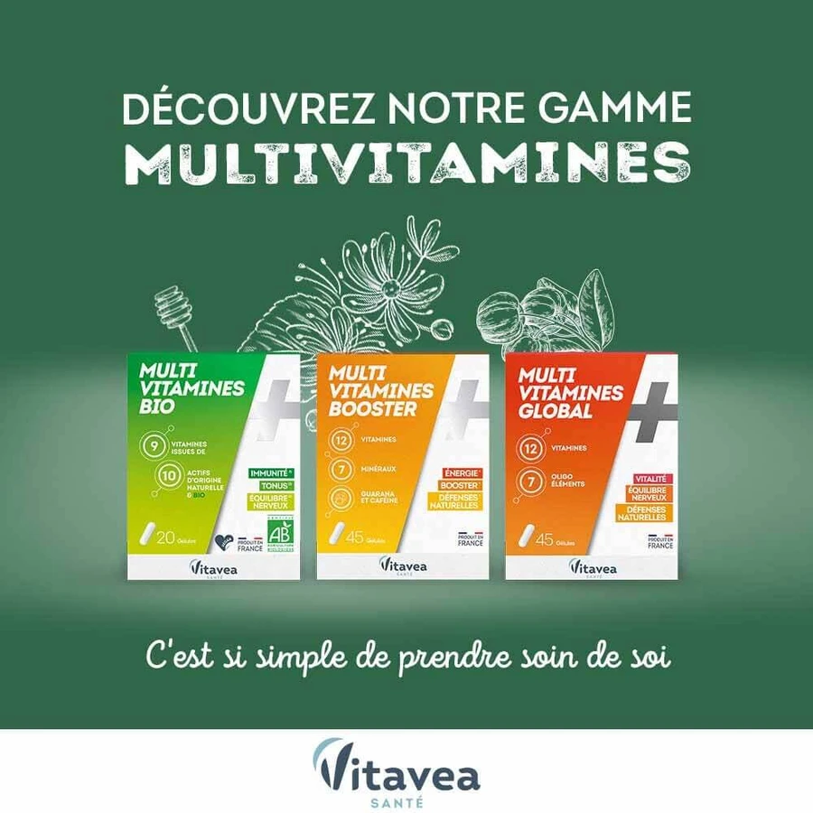 Vitavea Santé Multivitaminen Natuurlijke Afweer 30 capsules