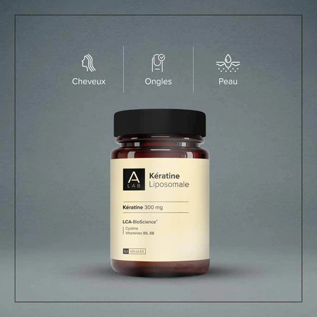 A-LAB Keratin Liposomal 300 mg Frumusețea părului Unghiile fortificate 63 capsule