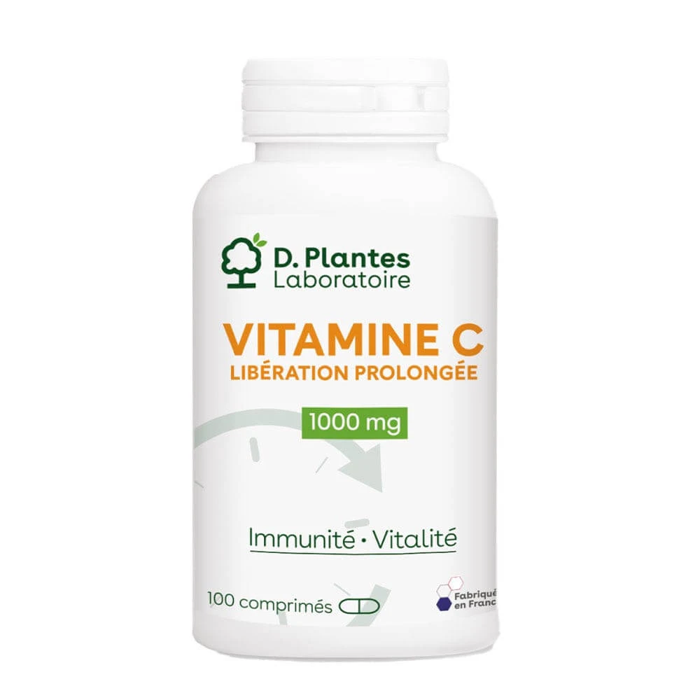 D. Plantes Vitaminen C extended-release 1000mg Immuniteit en Vitaliteit 100 tabletten