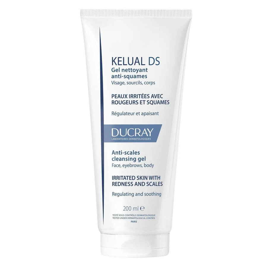 Ducray Kelual Ds Schuimende Gel voor rode en schilferige huid 200 ml