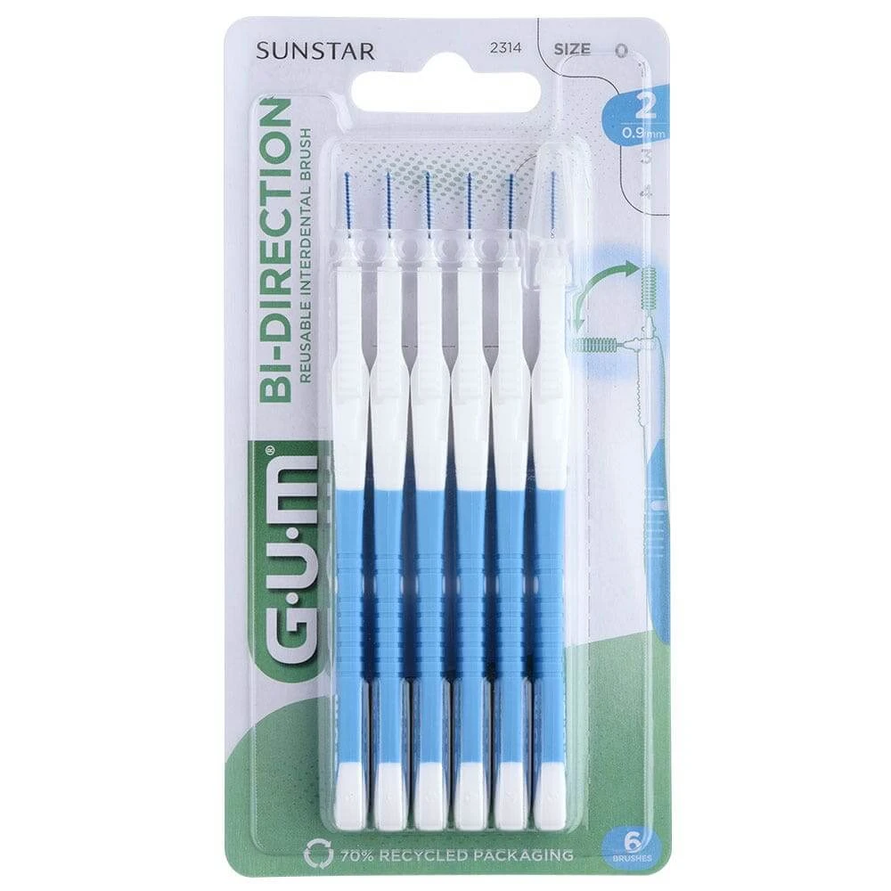 Gum Proxabrush Bi-directionele interdentale ragers 0,9 mm x6