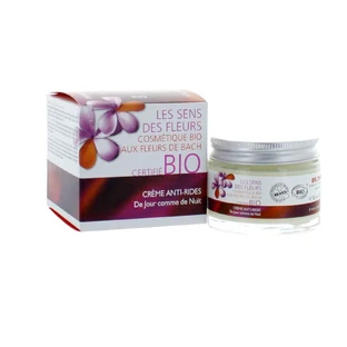 Dr. Theiss Naturwaren Biologische anti-rimpel dag- en nachtcrème met Bach bloemen 50ml