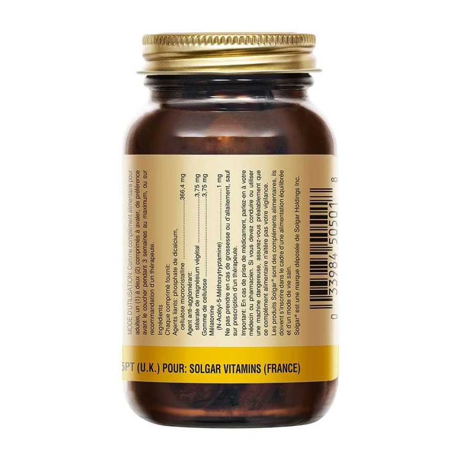 Solgar Melatonina 1mg Sommeil 60 Comprimés
