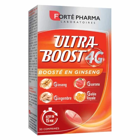 Forté Pharma Ultra Boost 4G Natürliche Energie mit Ginseng 30 Tabletten
