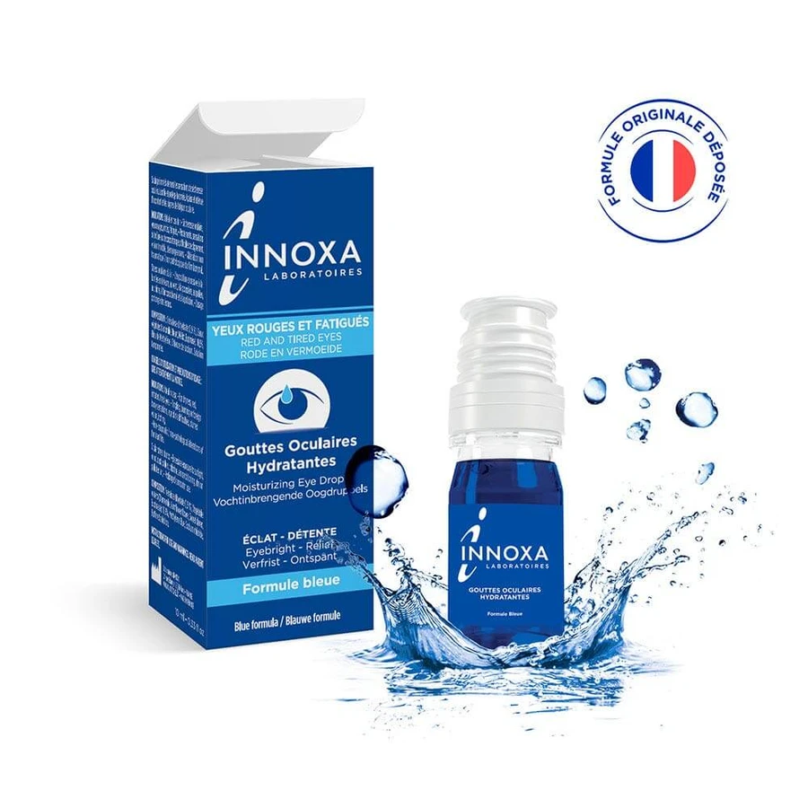 Innoxa Collirio idratante per occhi arrossati e stanchi Formula blu 10ml