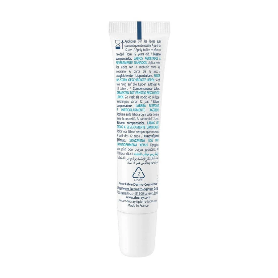 Ducray Keracnyl Balsamo compensativo per labbra screpolate e gravemente danneggiate 15ml