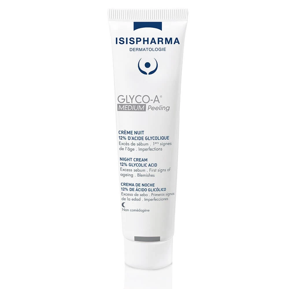 Isispharma Glyco-A 12% glycolzuur peeling nachtcrème MEDIUM 30ml