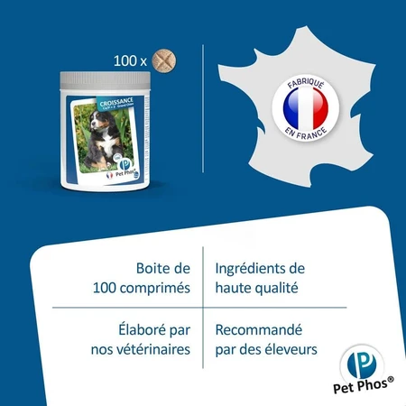 Ceva Pet Phos Growth Ca/P=2 Large Dogs 100 Tablets