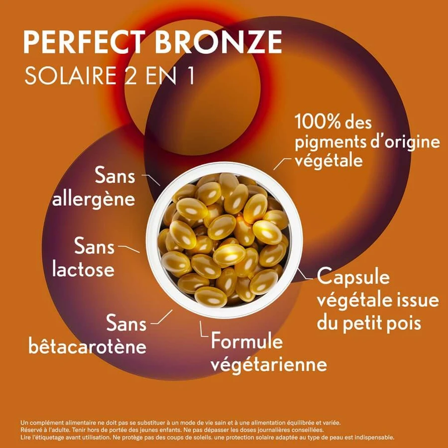 Oenobiol Perfect Bronze I Solari 2 in 1 Zelfbruiner en zonnebescherming 30 plantaardige capsules