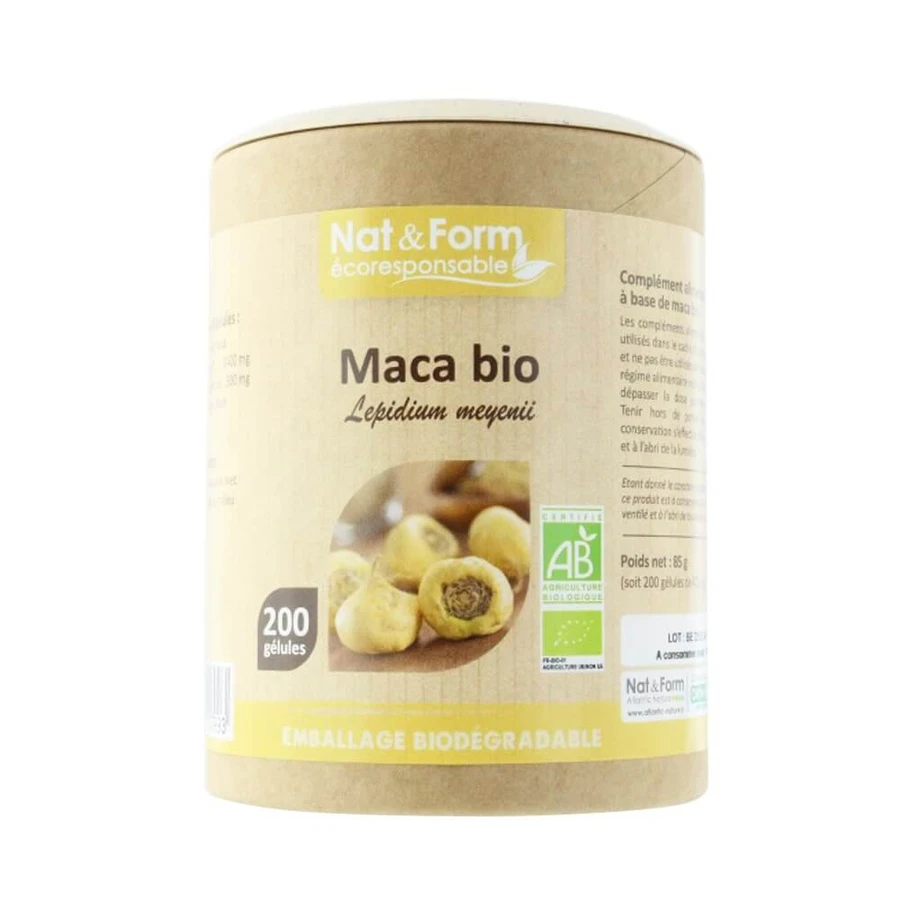 Nat&Form MACA BIO VAN PERU 200 capsules