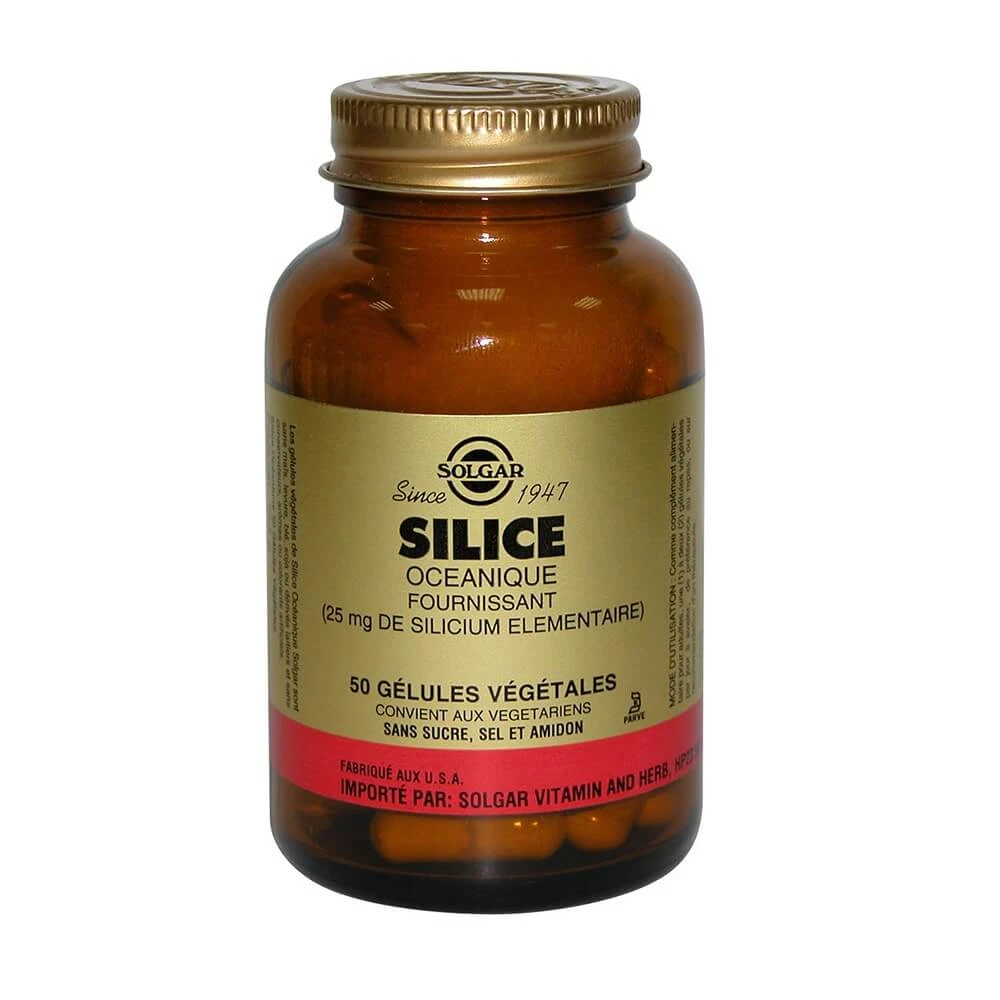 Solgar Oceane Silicea 50 Plantaardige Gelsules Os/Cartilages Beauté Peau 50 gélules végétales